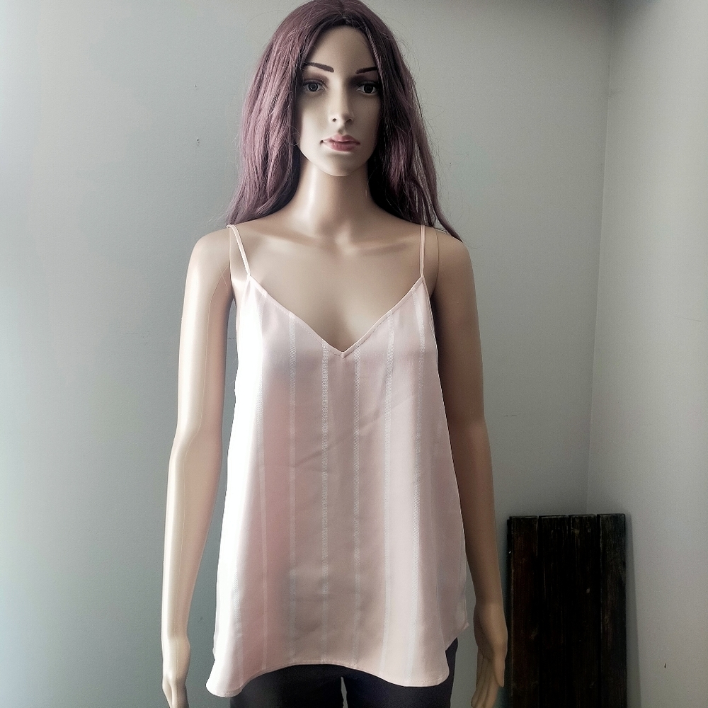 Aritzia Babaton Everly Camisole Peachy Pink Sleeveless Tank Top